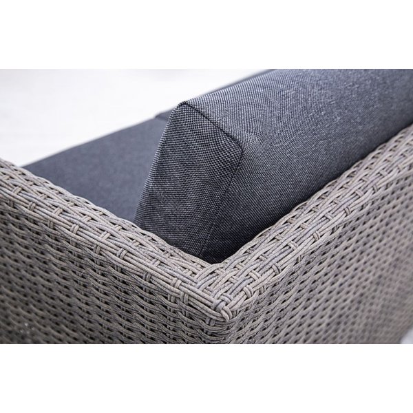 Norrhult utem�belgrupp 3-sits soffa inkl. fotpall & bord - Gr� konstrotting