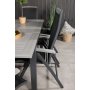 Ekens Matgrupp (152x90) - Svart/Gr - 6 Stolar