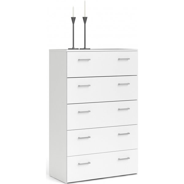 Space Byr� vit med 5 l�dor bredd 74 cm och 115 cm h�g