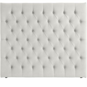 Nord s�nggavel med knappar 180 x 120 cm - Gr�beige sammet