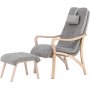 F�r� loungestol - Ljusgr�/Whitewash