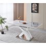 Ingrid matbord f�rl�ngningsbart 120-160 cm - Vit marmor