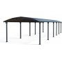 Canopia Arcadia Dubbel Carport i Metall 3,6 x 13 - Gr