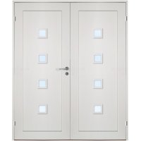 Parinnerdörr Nyby - Massiva - 1-spegel - 4 Kvadrater klarglas Parinnerdörr Nyby - Massiva - 1-spegel - 4 Kvadrater klarglas