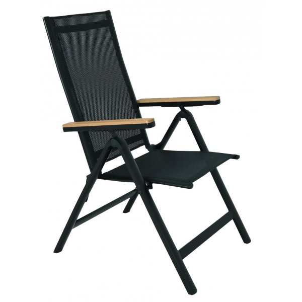 Svea positionsstol svart textilene med armstöd i ek-aintwood Svea positionsstol svart textilene med armstöd i ek-aintwood