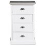 Byr� hugo med 4 l�dor - Vit/cement