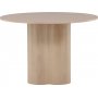 Matbord runt 110 cm Whitewash - Olivia