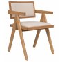 Sessel Natur/Leinen, 100 % FSG-zertifizierte massive Eiche - Greta Sessel Natur/Leinen, 100 % FSG-zertifizierte massive Eiche - Greta