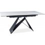 Westin matbord 120-160 cm - Vit/svart