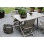Matgrupp Salt gr teak: Slagbord inklusive 4 st Salt stolar i gr teak