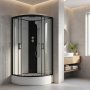 Duschkabin Svart 90x90x215 cm - Helios 90