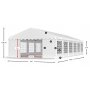 Partytlt Eco 1 i PE - 3 x 12 m