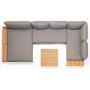 Lifestyle Garden Topaz Loungegruppe mit Tagesbett - Grau/Teak Lifestyle Garden Topaz Loungegruppe mit Tagesbett - Grau/Teak