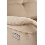 Semir elektrisk reclinerf�t�lj med USB - beige sammet