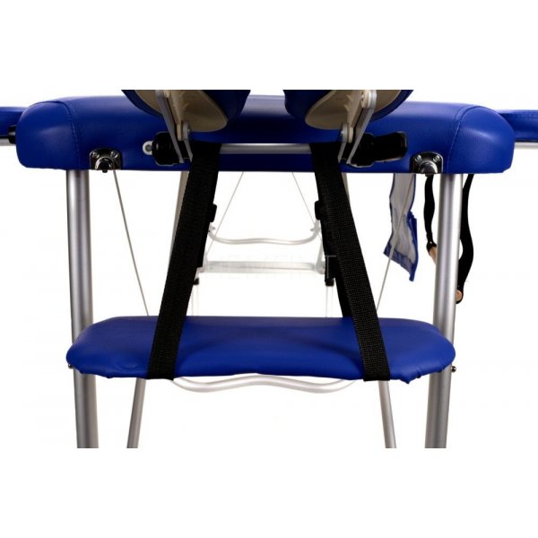 Massagebnk med metallben - 2 zoner - Bl