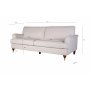 3-sits Soffa Beige Howard Watford Deluxe