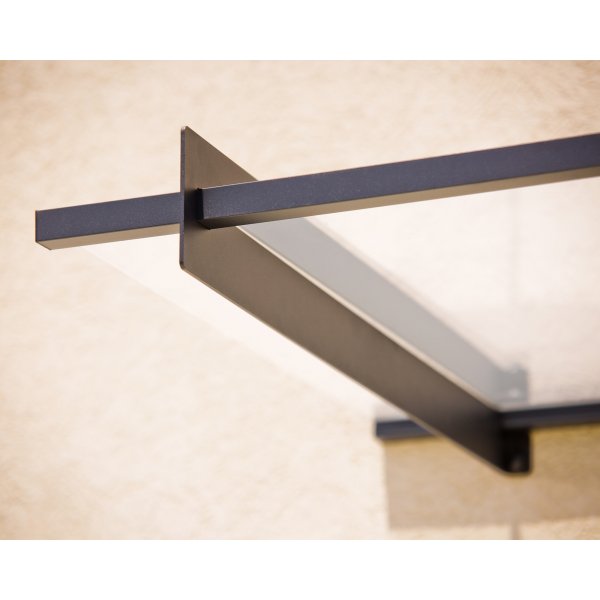 Canopia Nancy Entrétak 0,9 x 4,1 - Grå/klarglas Canopia Nancy Entrétak 0,9 x 4,1 - Grå/klarglas