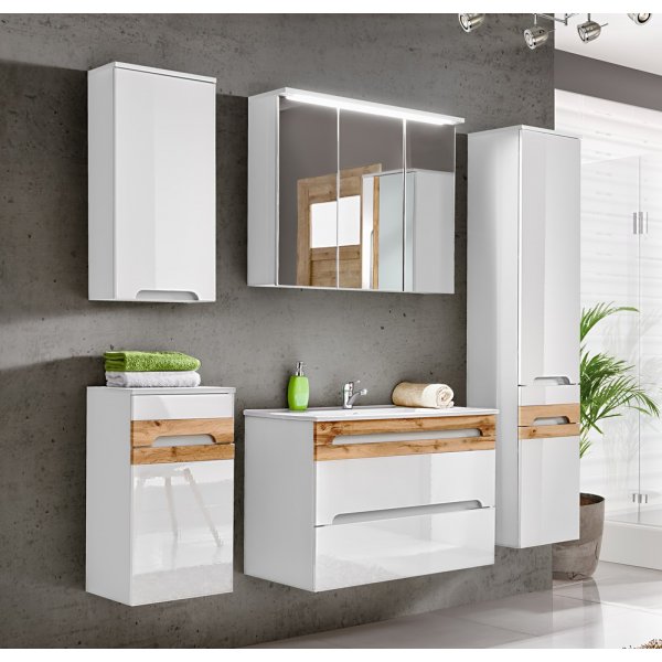 Mbelpaket Galaxy - 80 cm, vit