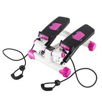 Stepmaskine - med træningsbælte & træningscomputer (sort-rosa S3033)