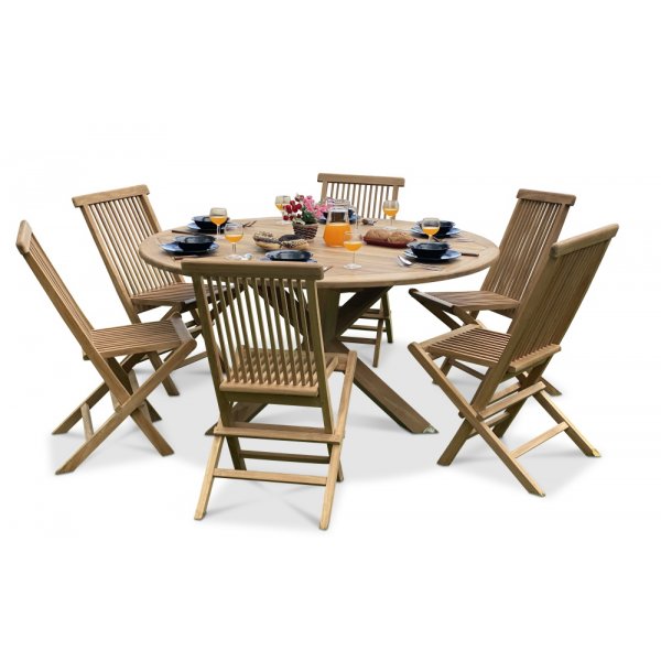 Saltö - runt matbord i teak Saltö - runt matbord i teak