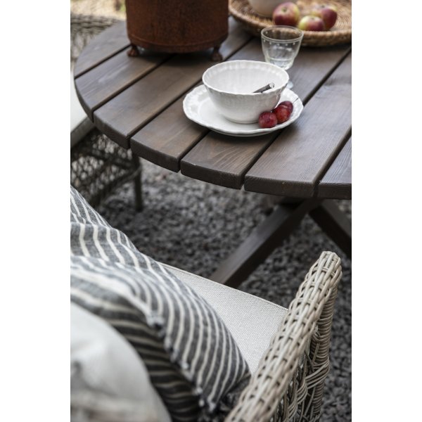 Scottsdale runt utebord �112 cm -�Brunlaserad furu