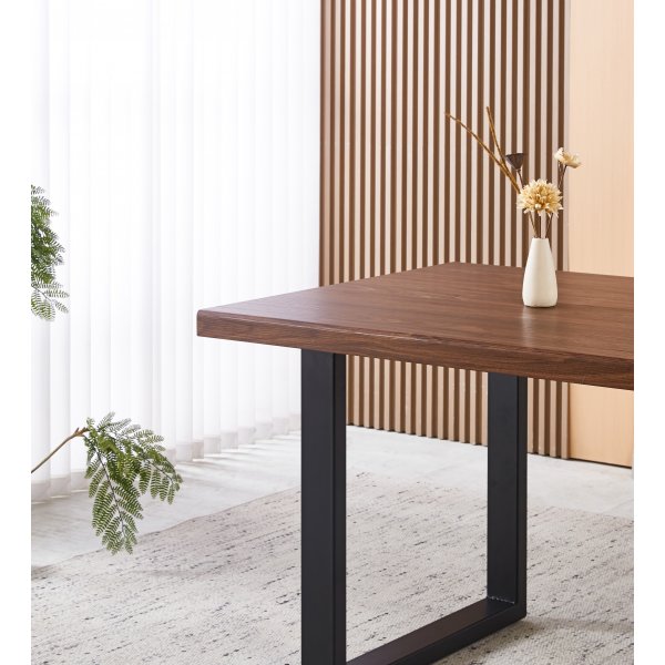 Aster matbord 160x90 cm - M�rkbrun ek