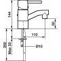 FM Mattsson Tvttstllsblandare Garda Krom - 9650-0000
