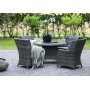 Utegrupp med runt bord och fyra f�t�ljer
