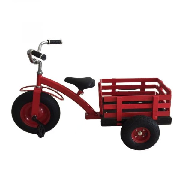 Trehjuling - röd med flak Trehjuling - röd med flak