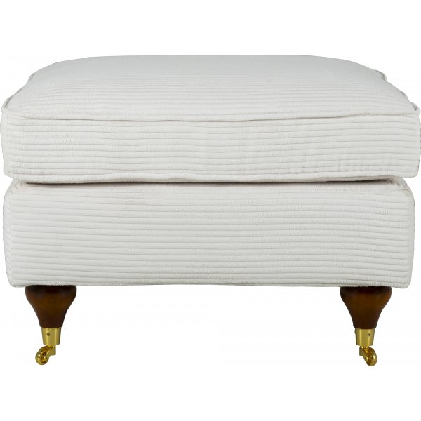 Fotpall Howard - Beige manchester