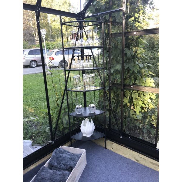 Växthus Neptunus - 9,6 m² - Aluminiumfärgat Växthus Neptunus - 9,6 m² - Aluminiumfärgat