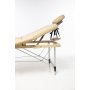 Massagebnk med metallben - 4 zoner - Beige