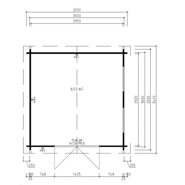 Friggebod Melker C - 10 m² Friggebod Melker C - 10 m²