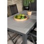 Ekens Spisegruppe (152x90) - Sort/Gr - 4 Stole