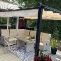 Kundenbilder Pergola 300x400 cm - Verstellbarer Sonnenschutz - Dunkelgraues Aluminium