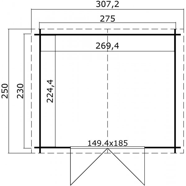 Depotrum Noa A - 7,3 m² Depotrum Noa A - 7,3 m²