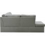 U-soffa b�ddsoffa T�rn� v�ndbar med f�rvaring - 304 cm - ljusgr�