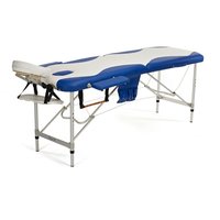 Massagebänk med metallben - 2 zoner - Tvåfärgad Massagebänk med metallben - 2 zoner - Tvåfärgad