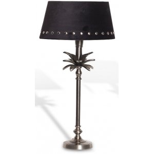 Palmblad Bordslampa 39 cm - Old Silver