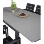 Prssebo Matgrupp (160x100) - Svart/Gr - 6 Stolar