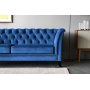 Soffa 3-sits Chesterfield Blå - Milton Soffa 3-sits Chesterfield Blå - Milton