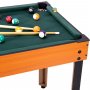 Spelbord med 4 spel - Biljard - Pingis - Bordsfotboll & Airhockey