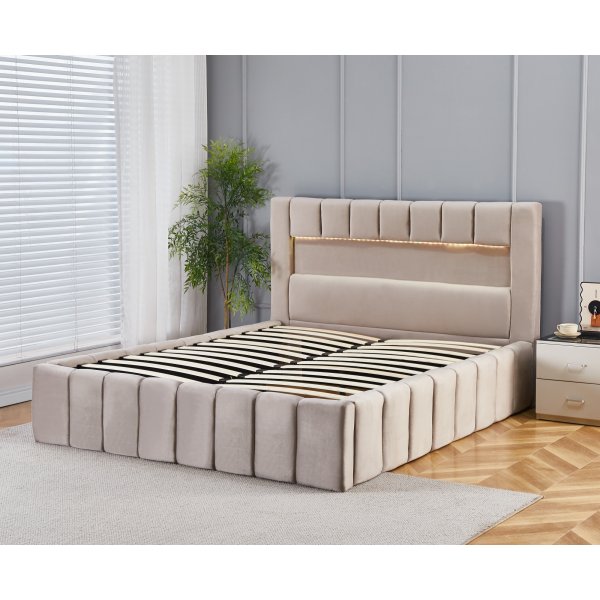 S�ngram med led-belysning 180x200 cm