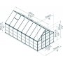 Canopia Balance Vxthus i Polykarbonat 11,9 m - Mrkgr
