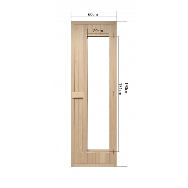 Bastud�rr Hemlock Clear � 60�190 cm | Klarglas | FSC-certifierad