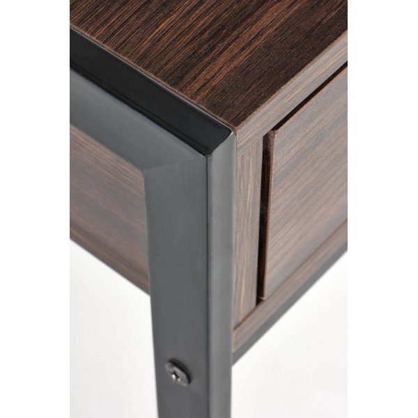 Skrivbord med l�dor valn�t 123 cm bred