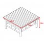 Tinka bambu utegrupp; 3-sits soffa med bord och 2 st f�t�ljer - Bambu