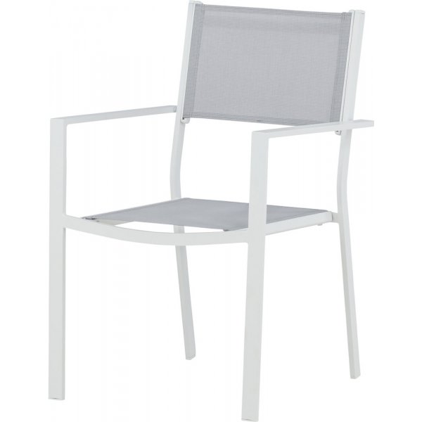 Chania Gartenstuhl - Grau/Weiß Chania Gartenstuhl - Grau/Weiß