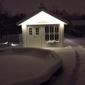 Hej! Här vårt poolhus med vår fina dörr Parytterdörr Helena med klarglas