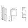 Duschdrr Prestige III - 6mm glas (in- & uttgende)